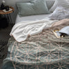 Plaid en microfibre | Couverture chaude en flanelle, motif en fleur de vie, Mandala, couverture décorative de chambre à coucher pour lits
