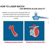 Diode 650nm Laser thérapie montre LLLT pour rhinite vasomotrice/diabète/Hypertension/cholestérol/ Laser Instrument d'irradiation